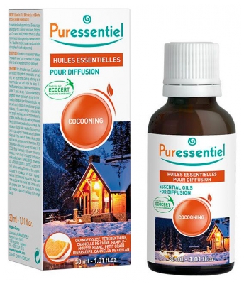 Puressentiel Nouvelle Formule : Diffuse Cocooning - Huiles Essentielles Pour Diffusion - 30 ml (Mai 2021)