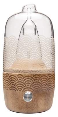 Le Comptoir Aroma Diffuseur d'Huile Essentielle Osaka Verre & Bois Nébulisation