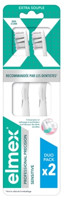 Elmex Sensitive Brosse à Dents Extra Souple Duo Pack - Couleur : Vert / Rose