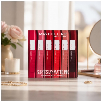 Maybelline New York Superstay Encre à Lèvres Mate Coffret 6 x 5 ml