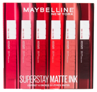 Maybelline New York Superstay Encre à Lèvres Mate Coffret 6 x 5 ml