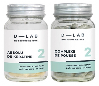 Compléments Alimentaires Duo Nutrition Capillaire D-Lab Nutricosmetics 1 mois