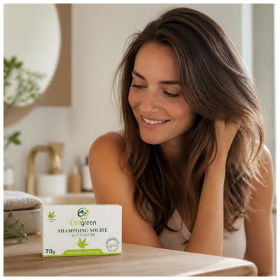 Estigreen Shampoing Solide Chanvre Revitalisant 70 g