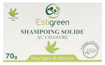 Estigreen Shampoing Solide Chanvre Revitalisant 70 g