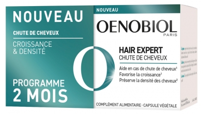 Oenobiol Hair Expert Chute de Cheveux Complément Alimentaire 2 x 60 Capsules