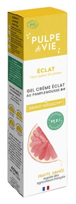 Pulpe de Vie Éclat Gel Crème Tous Types de Peaux Bio 40 ml