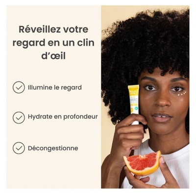 Pulpe de Vie Éclat Gel Crème Regard Défatiguant Tous Types de Peaux Bio 15 ml