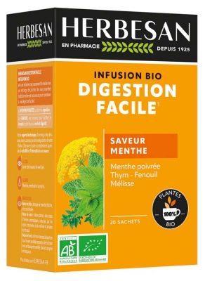 Herbesan Infusion Digestion Facile Bio 20 Sachets de 1,5 g 
