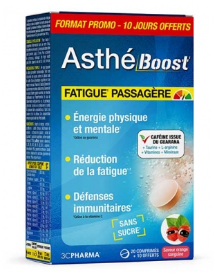 3C Pharma AsthéBoost 1 Mois 30 Comprimés dont 10 Offerts 