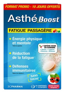 3C Pharma AsthéBoost 1 Mois 30 Comprimés dont 10 Offerts 