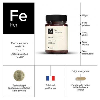 A-Lab Fer Liposomal 2 Mois 60 Gélules