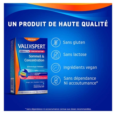 Valdispert Sommeil & Concentration 24 Comprimés
