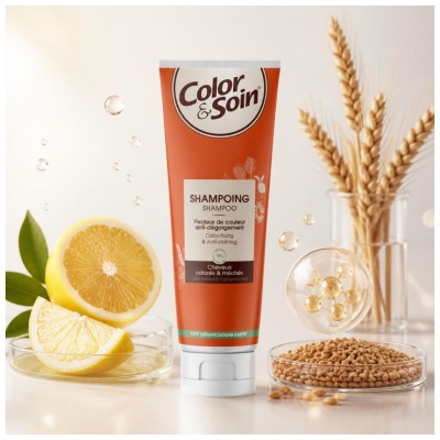 Les 3 Chênes Color & Soin Shampoing Anti-Dégorgement Fixateur de Couleur 200 ml