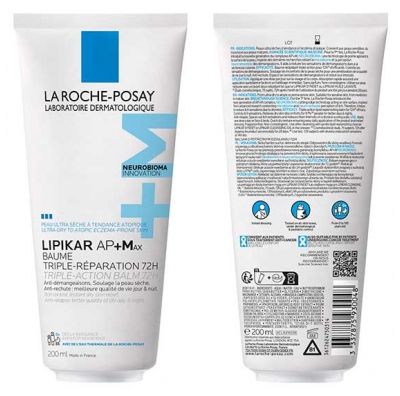 La Roche-Posay Lipikar AP+ Max Baume Triple Réparation 72H Dès la Naissance 200 ml