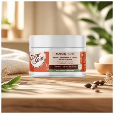 Les 3 Chênes Color & Soin Masque Nourrissant Hydratant et Ravive l'Intensité de la Couleur 250 ml