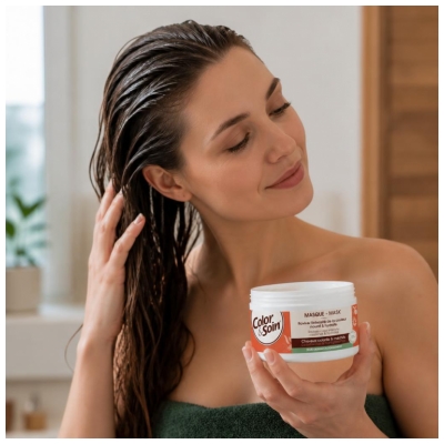 Les 3 Chênes Color & Soin Masque Nourrissant Hydratant et Ravive l'Intensité de la Couleur 250 ml