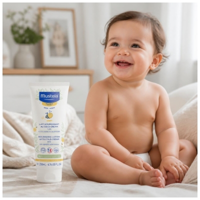 Mustela Lait Nourrissant Corps au Cold Cream à la Cire d'Abeille Bio 200 ml