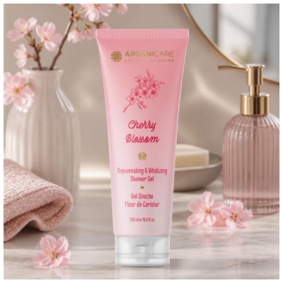 Arganicare Gel Douche Cherry Blossom Fleur de Cerisier 250 ml