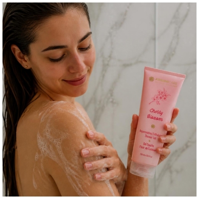 Arganicare Gel Douche Cherry Blossom Fleur de Cerisier 250 ml