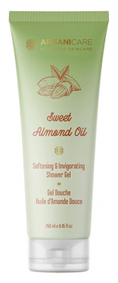 Arganicare Gel Douche Sweet Almond Oil Huile d'Amande Douce 250 ml