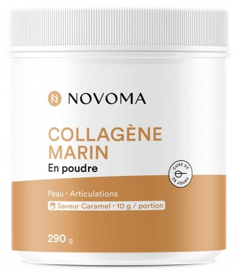 Novoma Collagène Marin Peau & Articulations Saveur Mangue en Poudre 290 g - Goût : Caramel