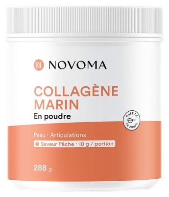 Novoma Collagène Marin Peau & Articulations Saveur Mangue en Poudre 290 g - Goût : Pêche