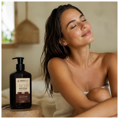 Arganicare Rich Lotion Corps Hydratante Beurre de Karité 400 ml