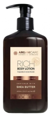 Arganicare Rich Lotion Corps Hydratante Beurre de Karité 400 ml