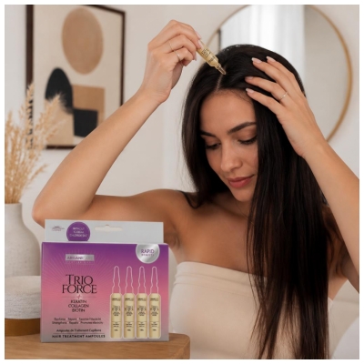 Arganicare Trio Force Ampoule de Traitement Capillaire 4 Ampoules de 10 ml
