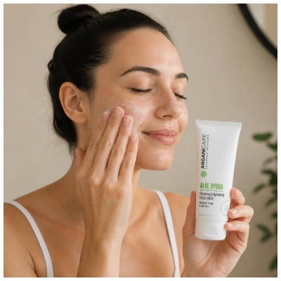Arganicare Aloe Hydra Nettoyant Visage à l'Aloe Vera 100 ml
