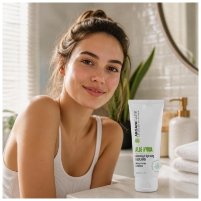 Arganicare Aloe Hydra Nettoyant Visage à l'Aloe Vera 100 ml