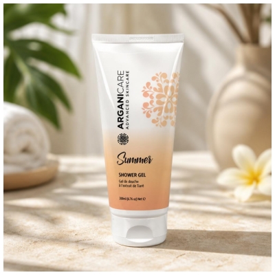 Arganicare Summer Gel de Douche Extrait de Tiaré 200 ml 