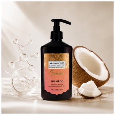 Arganicare Summer Shampoing Extrait de Tiaré Après-Soleil 200 ml
