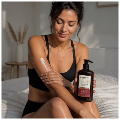 Arganicare Rich Lotion Corps Hydratante Huile de Jojoba 400 ml