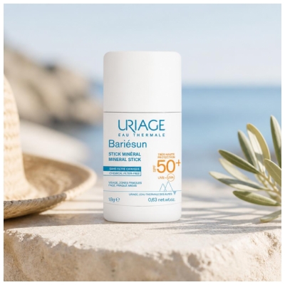 Uriage Bariésun Stick Minéral SPF50+ Visage & Zones Fragiles 18 g