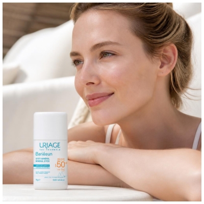 Uriage Bariésun Stick Minéral SPF50+ Visage & Zones Fragiles 18 g
