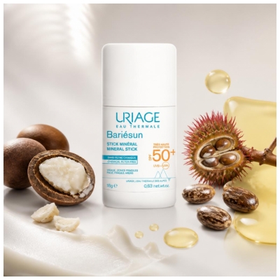 Uriage Bariésun Stick Minéral SPF50+ Visage & Zones Fragiles 18 g