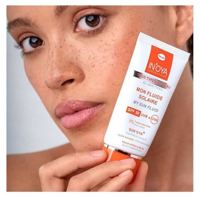In'Oya Sun'Oya Fluide Solaire pour les Peaux Noires et Mates SPF50 50 ml