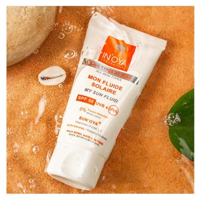 In'Oya Sun'Oya Fluide Solaire pour les Peaux Noires et Mates SPF50 50 ml