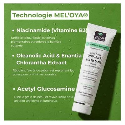 In'Oya Mel'Oya et Mat'Oya Mon Soin Unifiant pour les Peaux Noires & Mates Mixtes à Grasses 50 ml