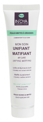 In'Oya Mel'Oya et Mat'Oya Mon Soin Unifiant pour les Peaux Noires & Mates Mixtes à Grasses 50 ml