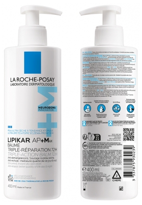 La Roche-Posay Lipikar AP+ Max Baume Triple Réparation 72H Dès la Naissance 400 ml