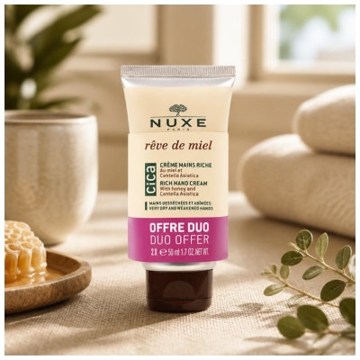 Nuxe Rêve de Miel Duo Crème Mains Riche Cica 2 x 50 ml
