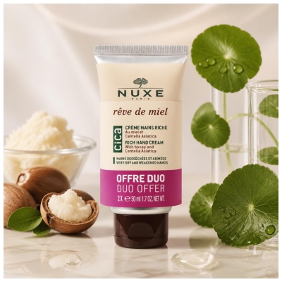 Nuxe Rêve de Miel Duo Crème Mains Riche Cica 2 x 50 ml