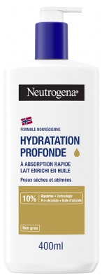 Neutrogena Hydratation Profonde Lait Enrichi en Huile Flacon-Pompe 400 ml