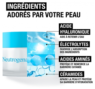 Neutrogena Hydro Boost Gel-Crème Hydratant Peaux Sèches 50 ml