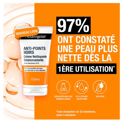 Neutrogena Crème Nettoyante Désincrustante Anti-Points Noirs 150 ml