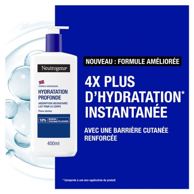 Neutrogena Hydratation Profonde Lait Corps Peaux Sèches 400 ml