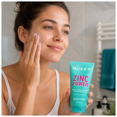 Nuxe Zinc Power Gelée Nettoyante et Purifiante 150 ML