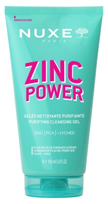 Nuxe Zinc Power Gelée Nettoyante et Purifiante 150 ML